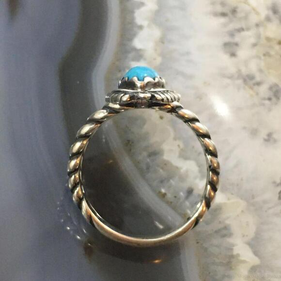 Carolyn Pollack Sterling Silver 3 Turquoise Split Shank Ring In Variety of Sizes - Picture 8 of 10